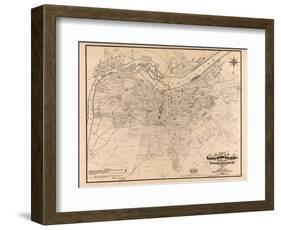 1873, Louisville, KY - New Albany and Jeffersonville, IN 1873, Kentucky, United States-null-Framed Giclee Print