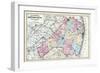 1873, Monmouth County Map, New Jersey, United States-null-Framed Giclee Print