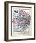 1873, Morris, Passaic and Bergen Counties Map, New Jersey, United States-null-Framed Giclee Print