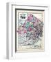 1873, Morris, Passaic and Bergen Counties Map, New Jersey, United States-null-Framed Giclee Print