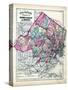 1873, Morris, Passaic and Bergen Counties Map, New Jersey, United States-null-Stretched Canvas