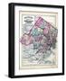 1873, Morris, Passaic and Bergen Counties Map, New Jersey, United States-null-Framed Giclee Print