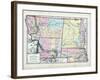 1873, Nebraska, Dakota, Montana, Wyoming, USA-null-Framed Giclee Print