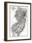 1873, New Jersey State Map, New Jersey, United States-null-Framed Giclee Print