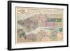 1873, New York and Brooklyn Cities Central Portions Map, New York, United States-null-Framed Giclee Print