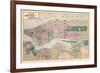 1873, New York and Brooklyn Cities Central Portions Map, New York, United States-null-Framed Giclee Print