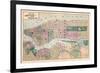 1873, New York and Brooklyn Cities Central Portions Map, New York, United States-null-Framed Giclee Print