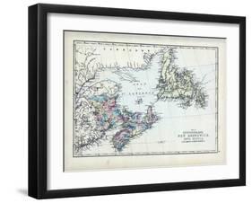 1873, Newfoundland, New Brunswick, Nova Scotia, Cape Breton, Prince Edward Island-null-Framed Giclee Print