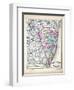 1873, Ocean County Map, New Jersey, United States-null-Framed Giclee Print