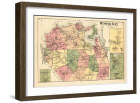 1873, Oyster Bay, Norwich Town East, Oyster Bay Harbor, Lattingtow Town, New York, United States-null-Framed Giclee Print