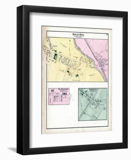 1873, Rocky Hill, Blawenburgh, Harlingen, New Jersey, United States-null-Framed Premium Giclee Print