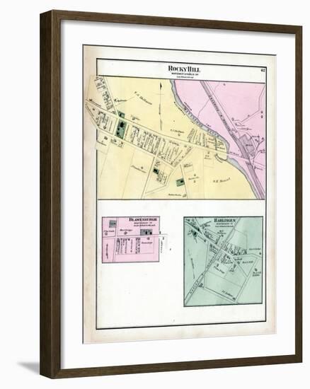 1873, Rocky Hill, Blawenburgh, Harlingen, New Jersey, United States-null-Framed Giclee Print