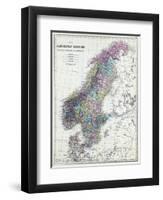 1873, Scandinavian Kingdoms, Norway, Sweden, Denmark-null-Framed Giclee Print