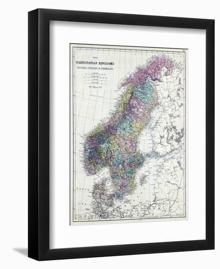 1873, Scandinavian Kingdoms, Norway, Sweden, Denmark-null-Framed Giclee Print