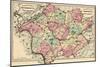 1873, Somerset and Hunterdon County Maps, New Jersey, United States-null-Mounted Giclee Print