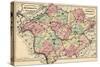 1873, Somerset and Hunterdon County Maps, New Jersey, United States-null-Stretched Canvas