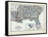 1873, South Carolina, Georgia, Florida, Alabama, Mississippi, Louisiana, USA-null-Framed Stretched Canvas