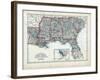 1873, South Carolina, Georgia, Florida, Alabama, Mississippi, Louisiana, USA-null-Framed Giclee Print