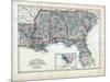 1873, South Carolina, Georgia, Florida, Alabama, Mississippi, Louisiana, USA-null-Mounted Giclee Print