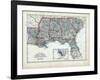 1873, South Carolina, Georgia, Florida, Alabama, Mississippi, Louisiana, USA-null-Framed Giclee Print