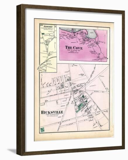 1873, Syosset Town, The Cove, Hicksville Town, New York, United States-null-Framed Giclee Print