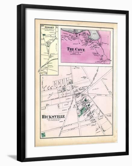 1873, Syosset Town, The Cove, Hicksville Town, New York, United States-null-Framed Giclee Print