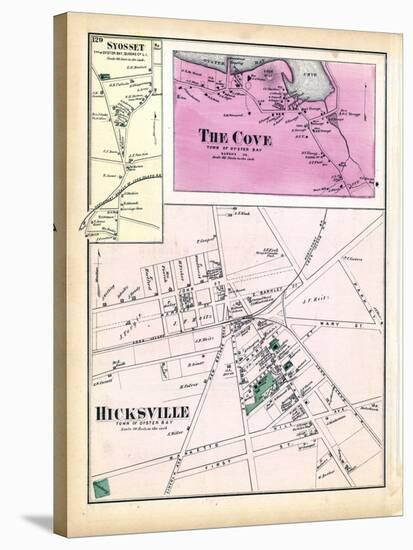 1873, Syosset Town, The Cove, Hicksville Town, New York, United States-null-Stretched Canvas