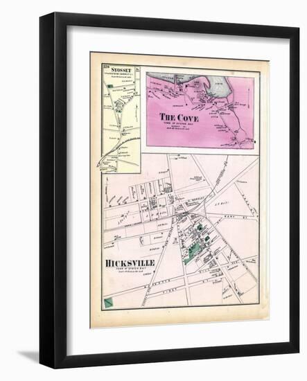 1873, Syosset Town, The Cove, Hicksville Town, New York, United States-null-Framed Giclee Print