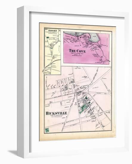 1873, Syosset Town, The Cove, Hicksville Town, New York, United States-null-Framed Giclee Print