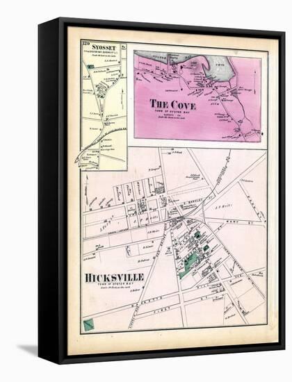 1873, Syosset Town, The Cove, Hicksville Town, New York, United States-null-Framed Stretched Canvas