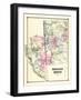 1874, Bridgewater and Roxbury, Roxbury and Bridgewater, Connecticut, United States-null-Framed Giclee Print