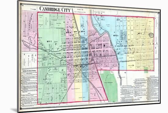 1874, Cambridge City, Indiana, United States-null-Mounted Giclee Print