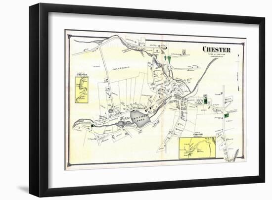 1874, Chester Town, Connecticut, United States-null-Framed Giclee Print