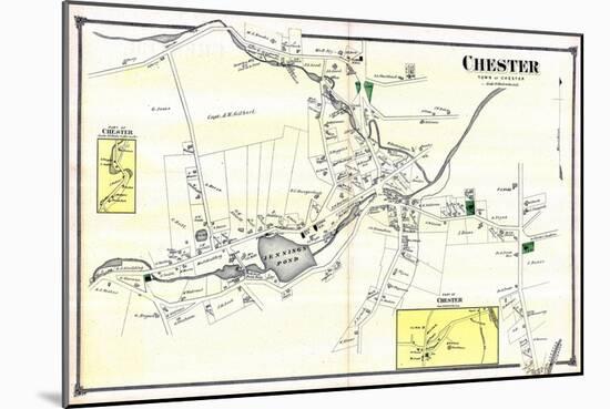 1874, Chester Town, Connecticut, United States-null-Mounted Giclee Print