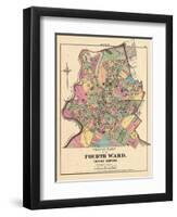 1874, City of Newton, Fourth Ward North, Massachusetts, United States-null-Framed Giclee Print