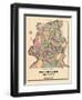 1874, City of Newton, Fourth Ward North, Massachusetts, United States-null-Framed Giclee Print