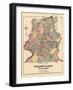 1874, City of Newton, Fourth Ward North, Massachusetts, United States-null-Framed Giclee Print