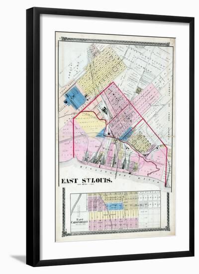 1874, East St. Louis, Illinois, United States-null-Framed Giclee Print