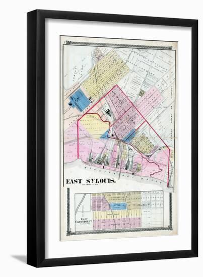 1874, East St. Louis, Illinois, United States-null-Framed Premium Giclee Print