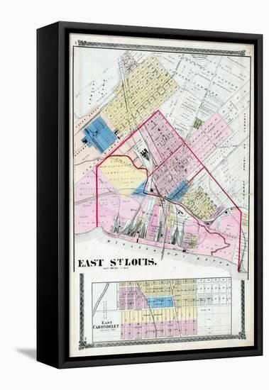 1874, East St. Louis, Illinois, United States-null-Framed Stretched Canvas
