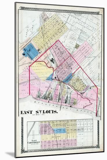 1874, East St. Louis, Illinois, United States-null-Mounted Giclee Print