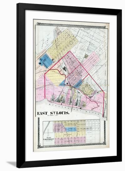 1874, East St. Louis, Illinois, United States-null-Framed Giclee Print