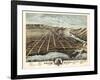 1874, Grand Haven Bird's Eye View, Michigan, United States-null-Framed Giclee Print