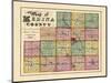 1874, Index Map - Medina County, Ohio, United States-null-Mounted Giclee Print