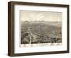 1874, Kalamazoo Bird's Eye View, Michigan, United States-null-Framed Giclee Print