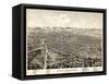 1874, Kalamazoo Bird's Eye View, Michigan, United States-null-Framed Stretched Canvas