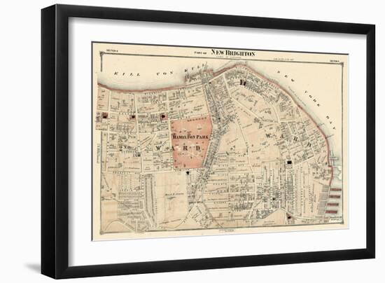 1874, New Brighton, New York, United States, Staten Island, Hamilton Park-null-Framed Giclee Print