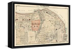 1874, New Brighton, New York, United States, Staten Island, Hamilton Park-null-Framed Stretched Canvas