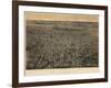 1874, Newark Bird's Eye View, New Jersey, United States-null-Framed Giclee Print