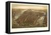 1874 NYC Map-N. Harbick-Framed Stretched Canvas